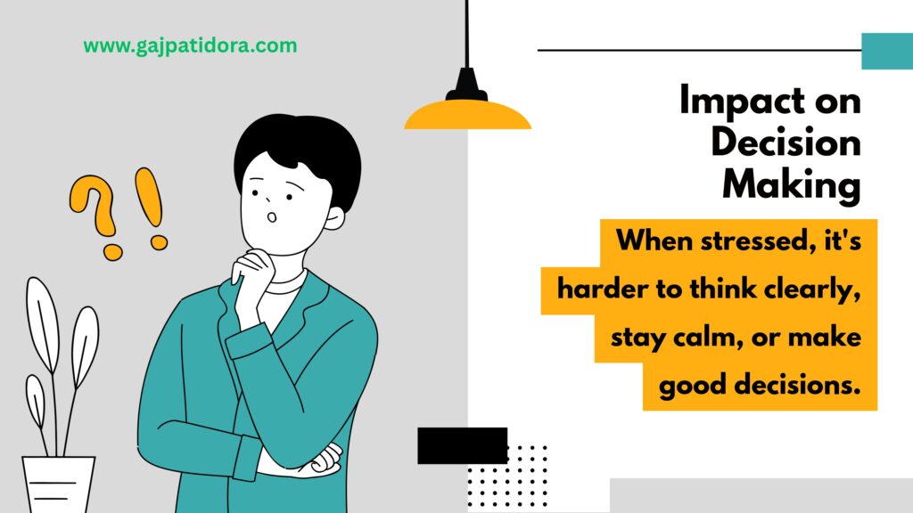 teal yellow and black flat style the impact of stress at work presentation page 0005