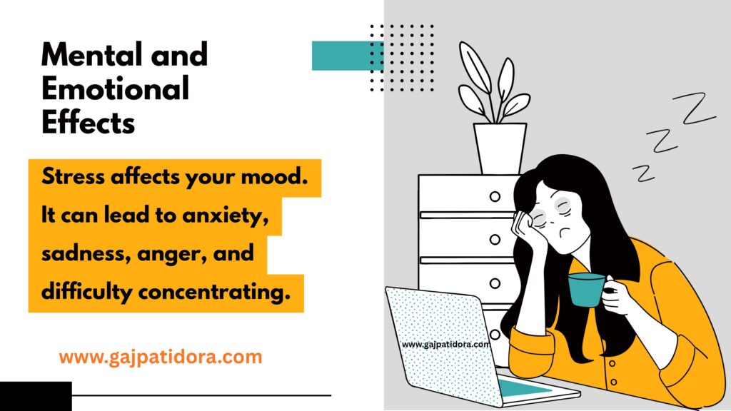 teal yellow and black flat style the impact of stress at work presentation page 0006